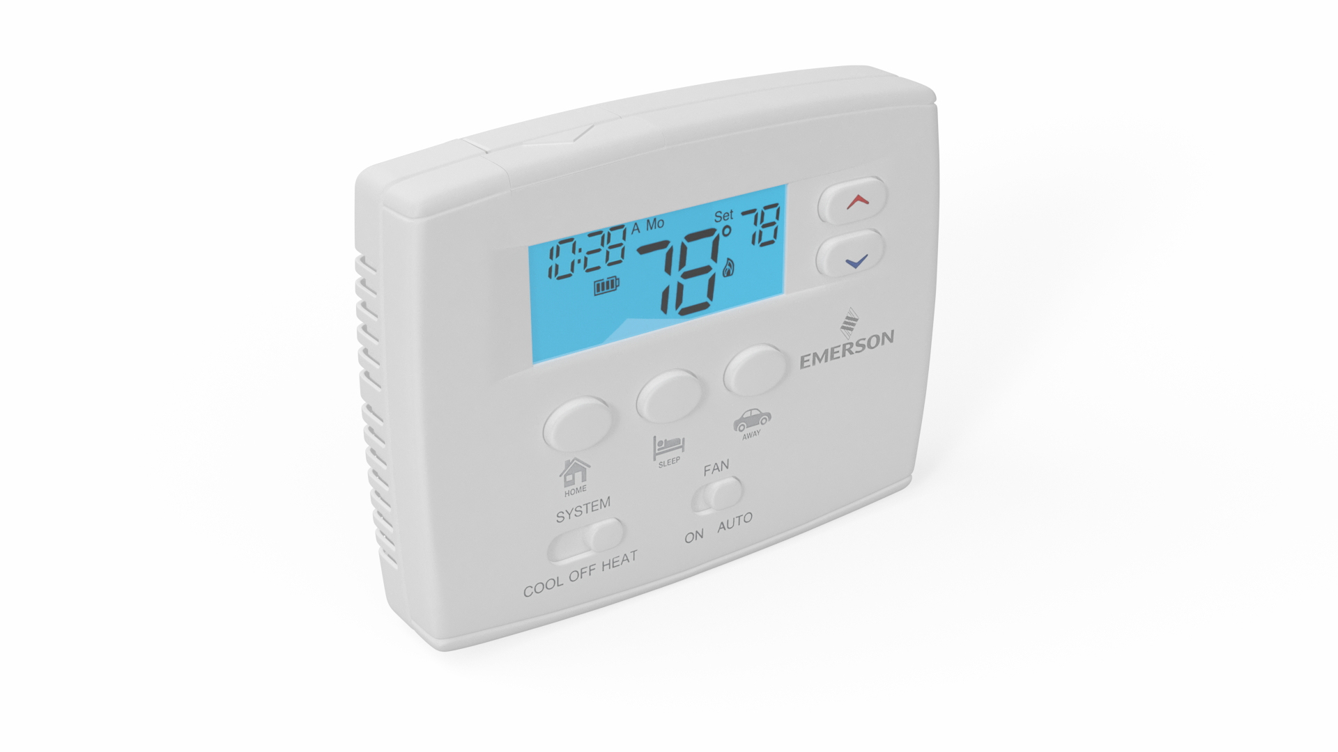 3D Model Home Thermostat Emerson 1F800261 Switched On TurboSquid 2159375