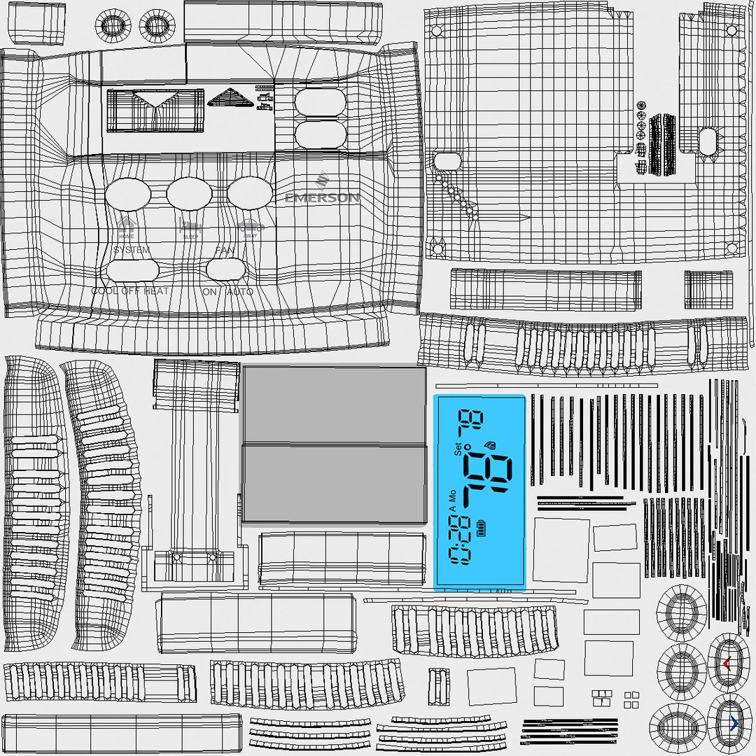 3D model Home Thermostat Emerson 1F80-0261 Switched On https://p.turbosquid.com/ts-thumb/t1/Bx9Goi/ks/homethermostatemerson1f800261switchedonvray3dmodel012/jpg/1701439988/1920x1080/fit_q87/308a7fab32e37febaf851a9a8610b57d3ea18563/homethermostatemerson1f800261switchedonvray3dmodel012.jpg