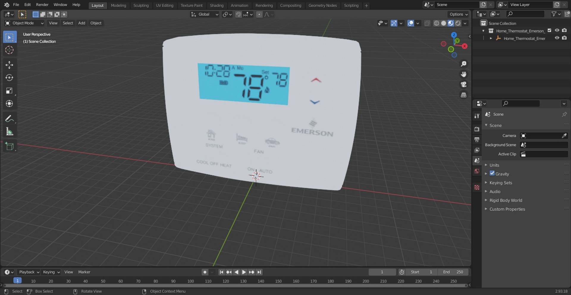 3D model Home Thermostat Emerson 1F80-0261 Switched On https://p.turbosquid.com/ts-thumb/t1/Bx9Goi/tG/homethermostatemerson1f800261switchedonvray3dmodel018/jpg/1701440011/1920x1080/fit_q87/ef5edd532ec70a191eaf15e45a50f9c793342a36/homethermostatemerson1f800261switchedonvray3dmodel018.jpg