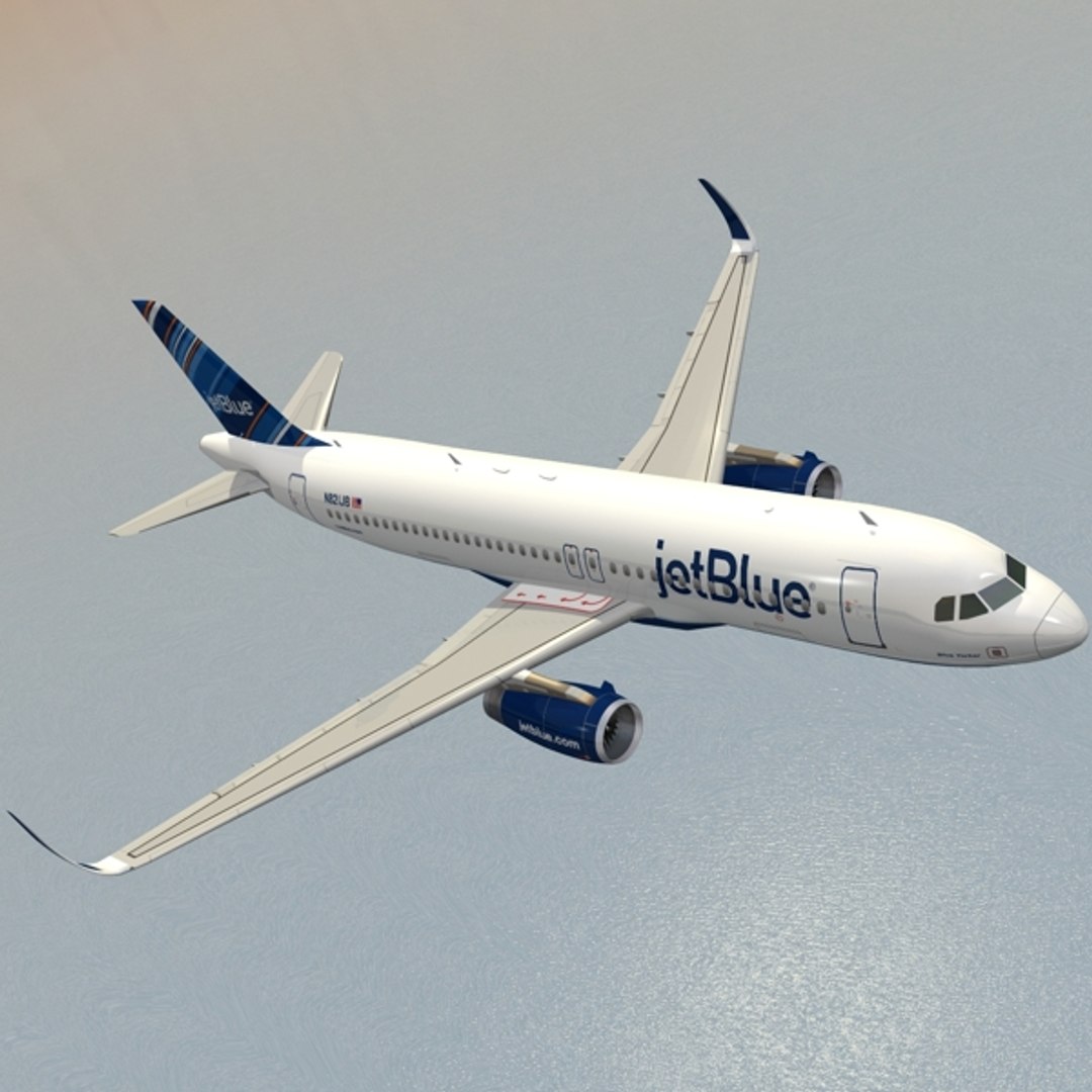 Sharkleted A320neo Jetblue 3d 3ds