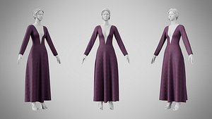 3D Dress 35 Grape model