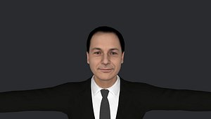 Alexander De Croo Hyper Realistic Full Body Fully Rigged 3D Character 3D model