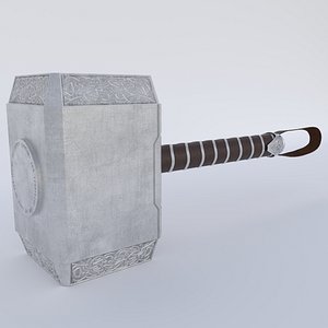 3D mjolnir thor marvel