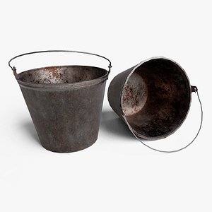 3D Iron bucket model