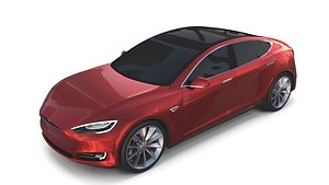 Tesla Model S 2016 Red