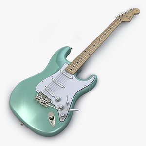 3D fender stratocaster guitar