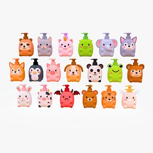 Cartoon Hand Soap Dispenser Pack 01