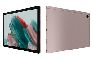 Samsung Galaxy Tab A8 Pink Gold Low Poly 3D model