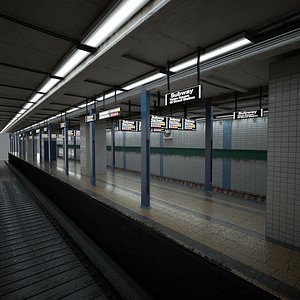 Subway station platform