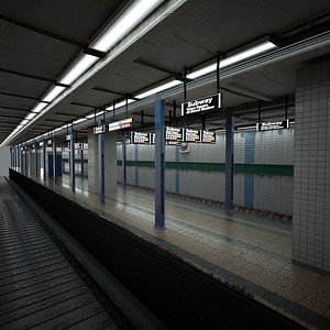 Subway station platform