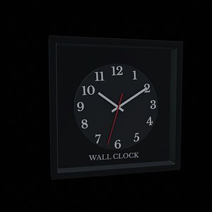 Home decorations Wall Clock Low-poly 3D model 3D