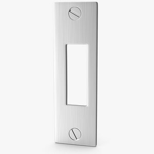 Door Strike Plate Steel V02