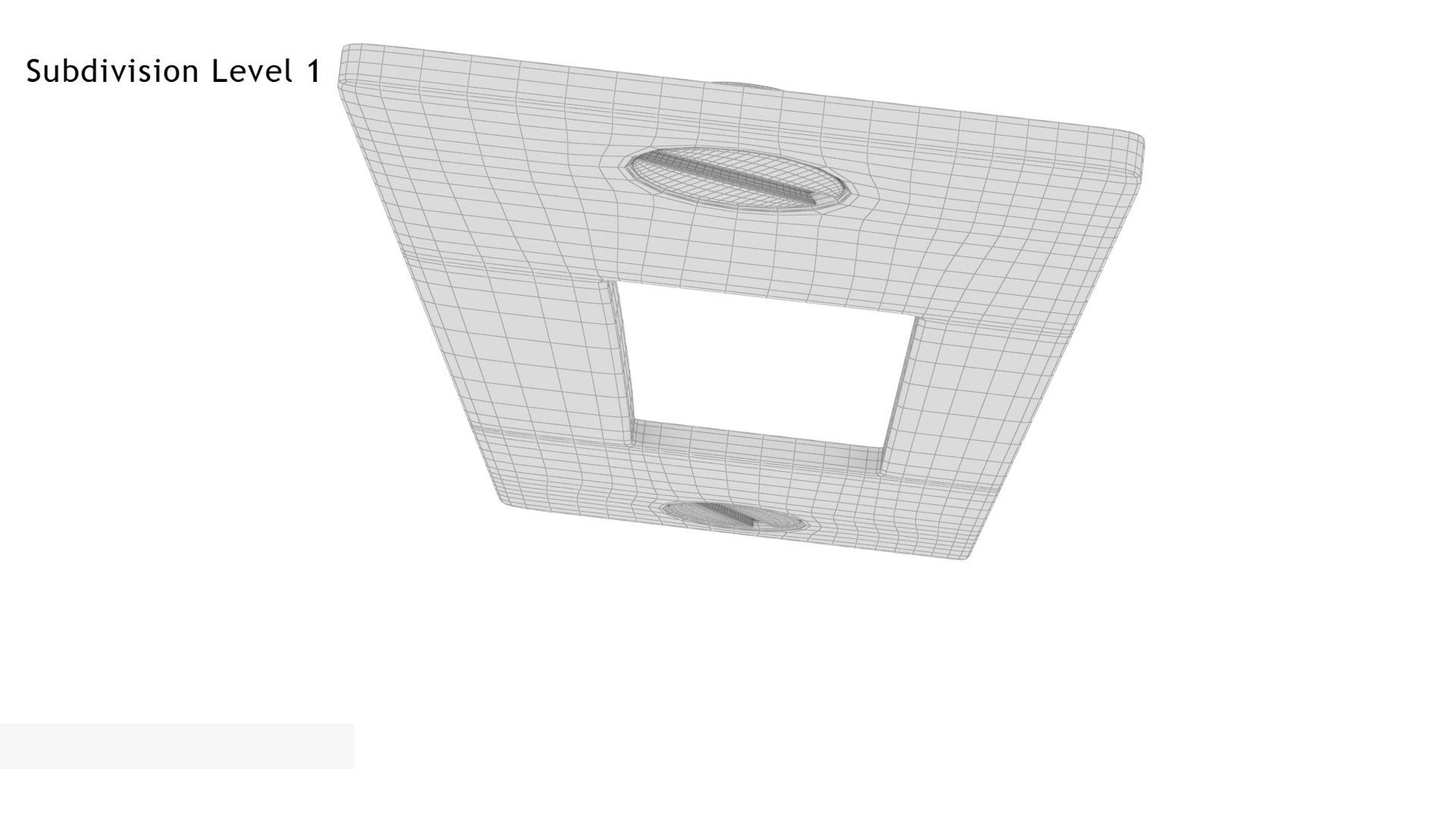 3D Door Strike Plate Steel V02 model TurboSquid 1714859