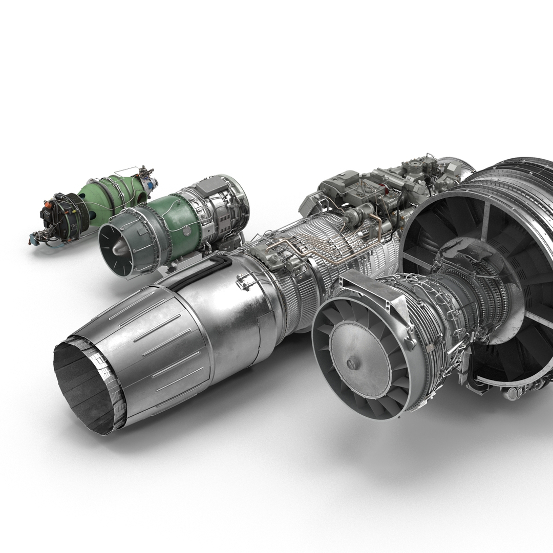 3d model turbofan engines 2