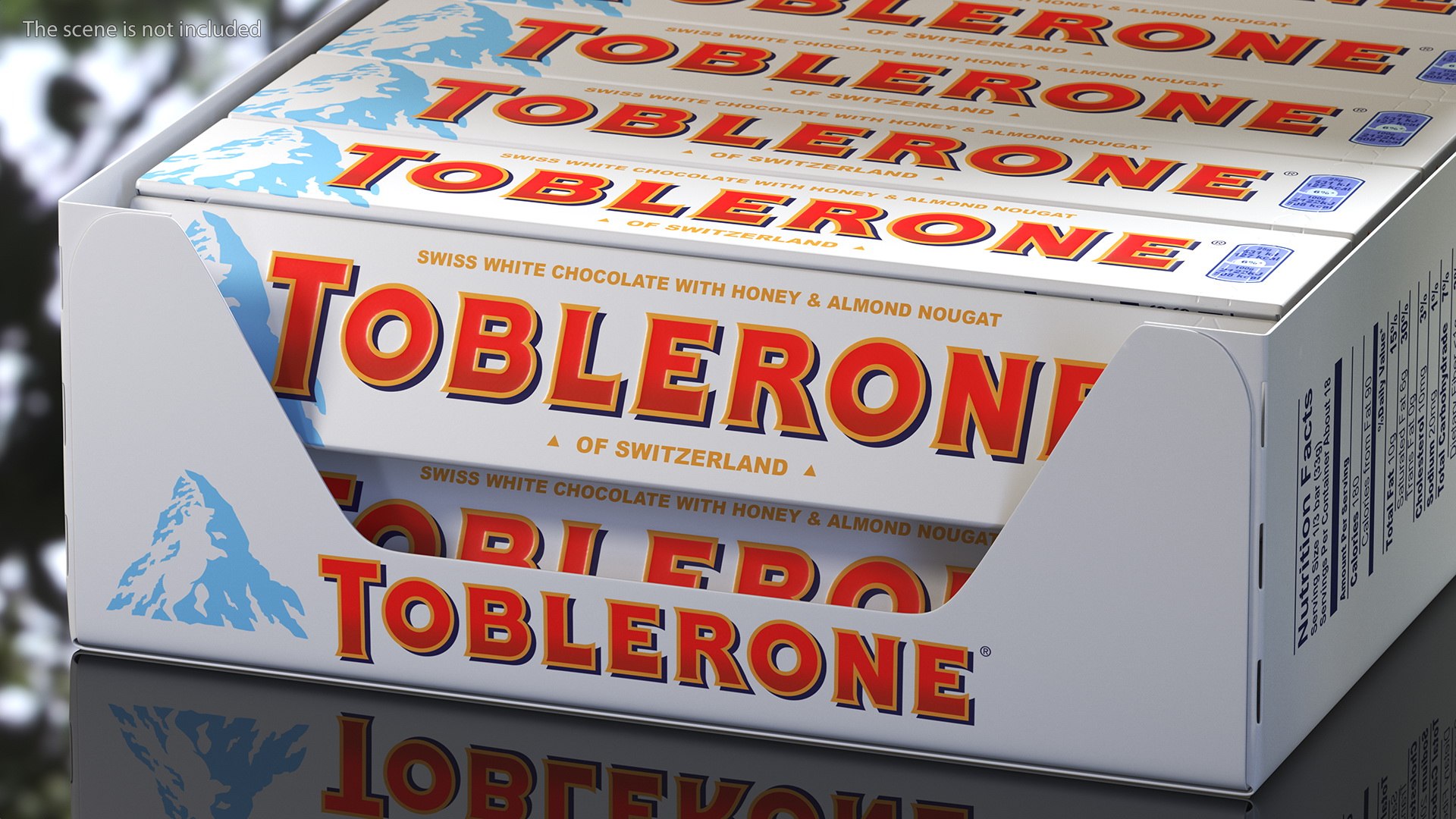 3D Toblerone White Chocolates Box Model - TurboSquid 1794540