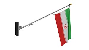 3D Iran Flags model