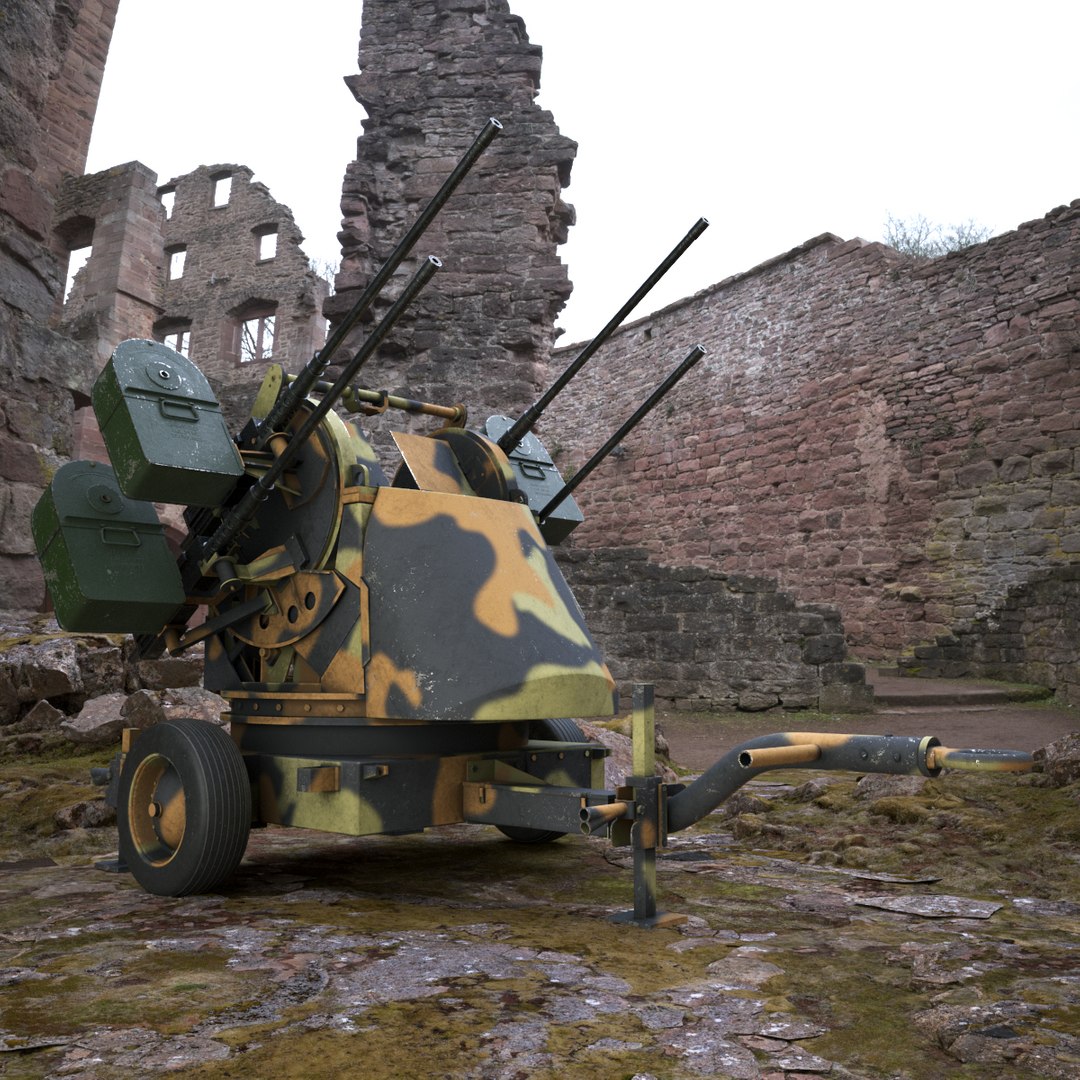 3D model WWII Quad Heavy Machine Gun Turret Camo Pattern https://p.turbosquid.com/ts-thumb/t1/ncLeH5/6d/wwii_quad_heavy_machine_gun_turret_camo_pattern_001/jpg/1760647350/1920x1080/fit_q87/26d49bc87d8771b0e5a997a836580f91b7e82ac2/wwii_quad_heavy_machine_gun_turret_camo_pattern_001.jpg