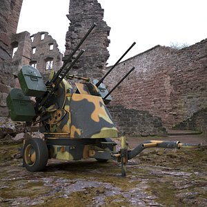 WWII Quad Heavy Machine Gun Turret Camo Pattern