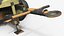 3D model WWII Quad Heavy Machine Gun Turret Camo Pattern