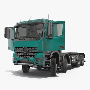 3D heavy utility truck 8x8
