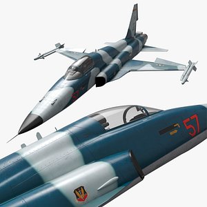 Northrop F-5 USAF Combat Jet Rigged for Maya