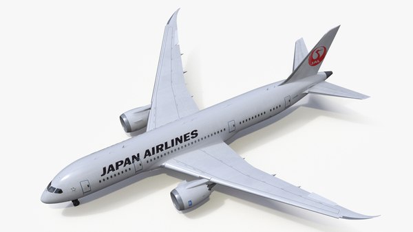 modelo 3d Boeing 787 Dreamliner de Japan Airlines manipulado ...