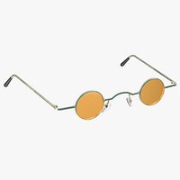 Small Round Spectacles Yellow
