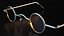 Gafas Pequeñas Redondas Amarillas