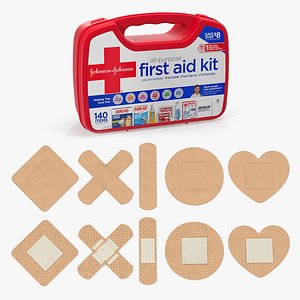 First Aid Kit Bag with Band Aid Collection