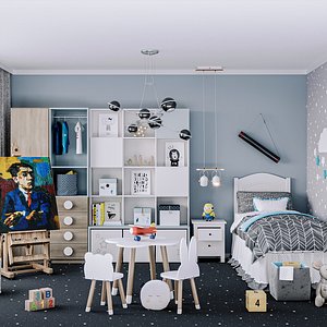 Children bedroom 12 3D