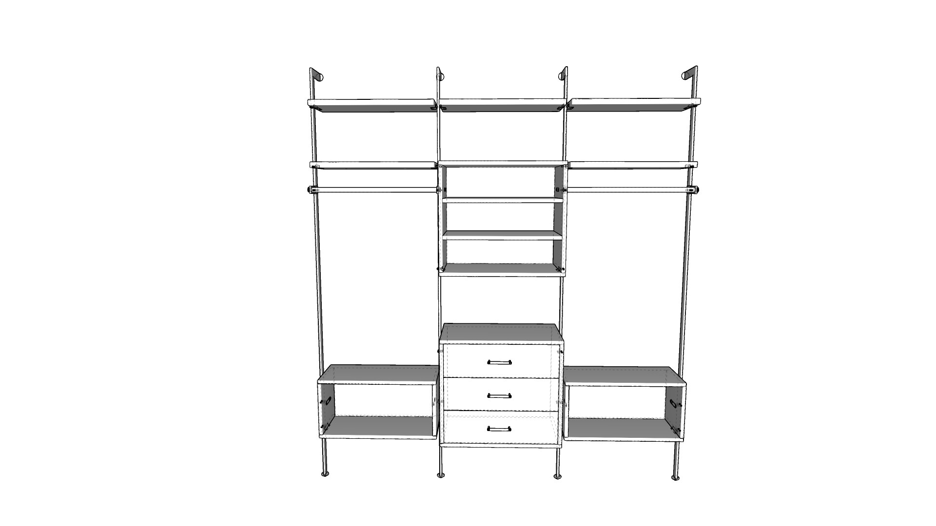 Holgate 96inch Modular Closet System 3 Column 1 3D model https://p.turbosquid.com/ts-thumb/t2/3j6OJ7/K6/holgatemodularclosetsystem1sketchup02/jpg/1715956383/1920x1080/fit_q87/86329e3674cecf8ad6626371d6f85752728d148e/holgatemodularclosetsystem1sketchup02.jpg