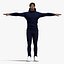 T-Pose Rigged Спортивный мужчина