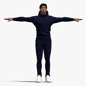 T-Pose Rigged Sport man