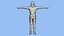 T-Pose Rigged Спортивный мужчина