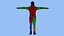T-Pose Rigged Спортивный мужчина