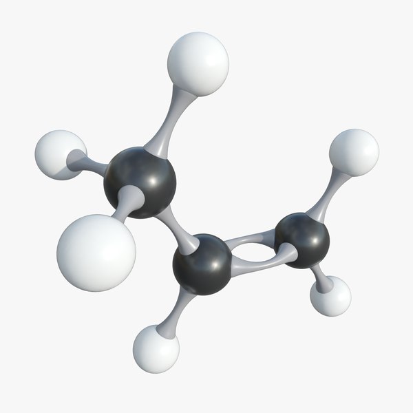 Propene Molecule With PBR 4K 8K 3D model
