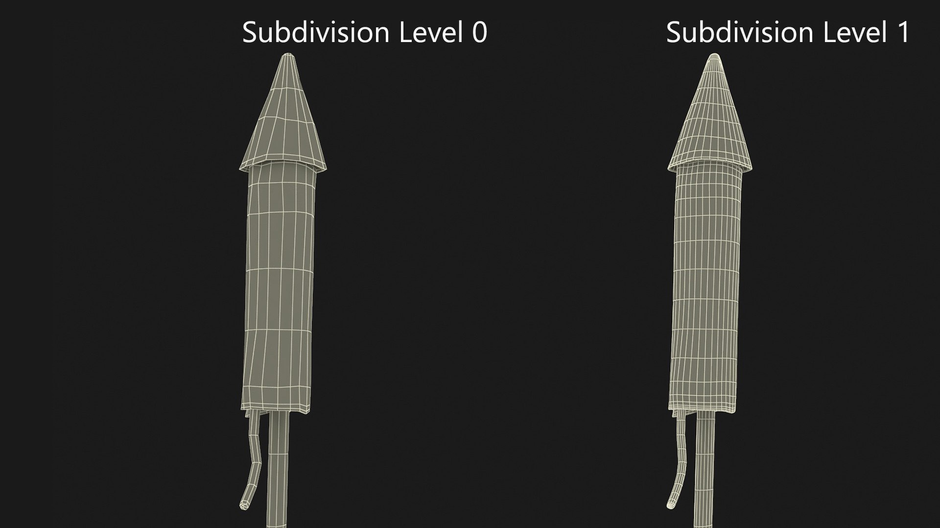 Firecracker Rocket 3D Model - TurboSquid 2279810