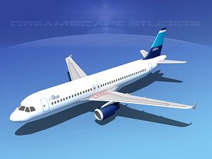 a320 airbus passenger jet 3ds