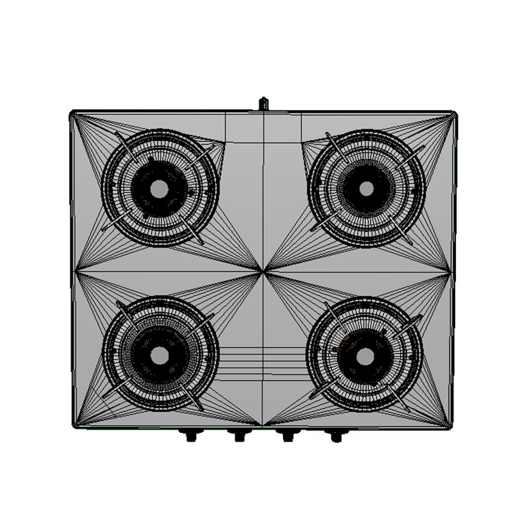 3D Cooktop Splendor 4bb Bk TurboSquid 1322854