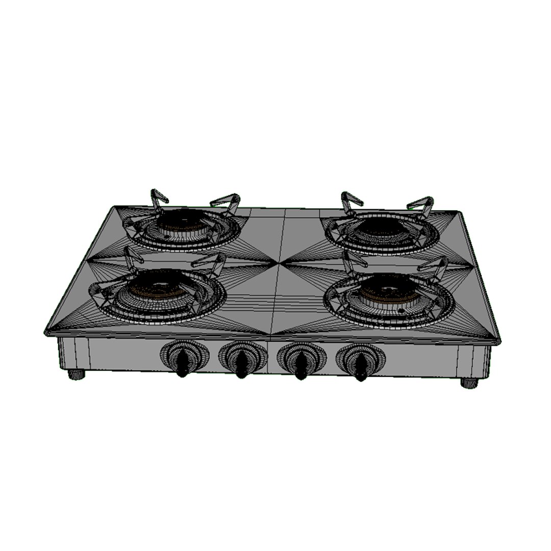 3D Cooktop Splendor 4bb Bk TurboSquid 1322854