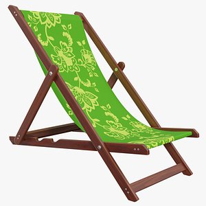 3D Deckchair 01 c model