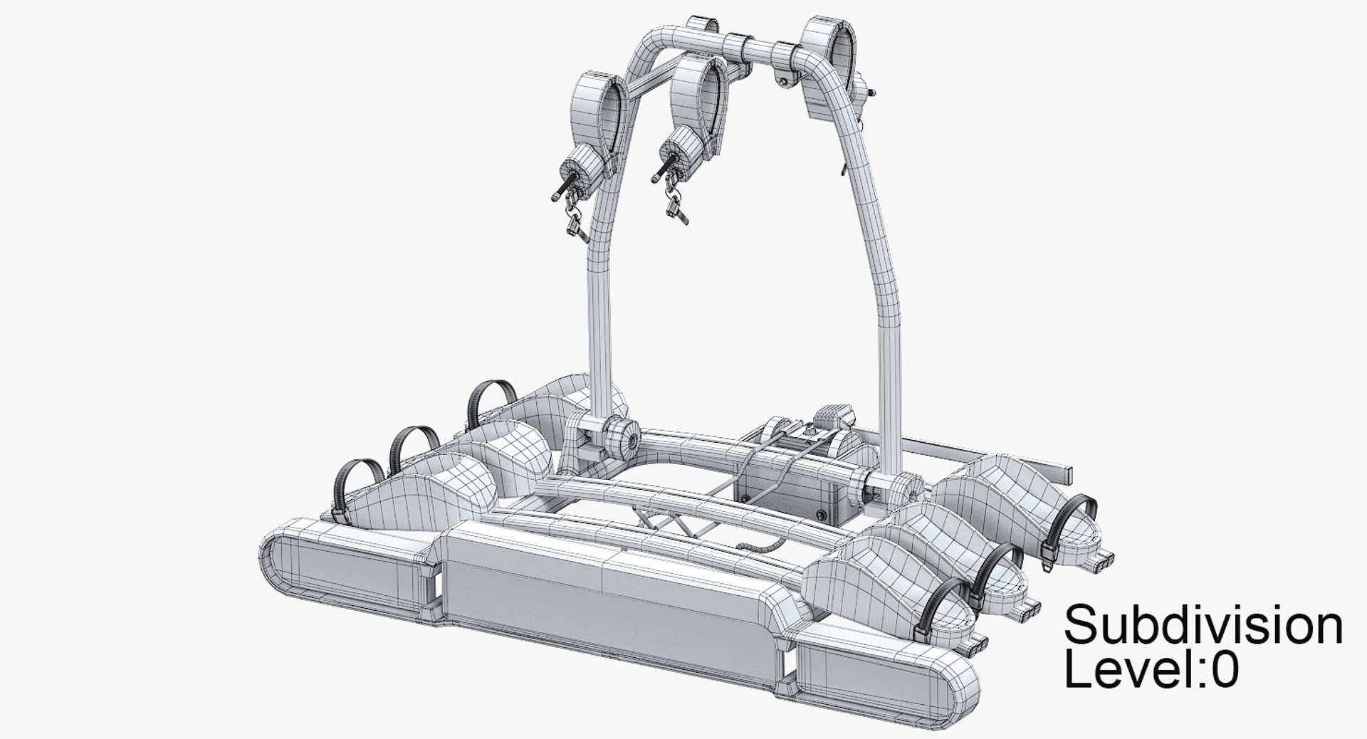 3D Rear Rack Bicycle Carrier - TurboSquid 1358054