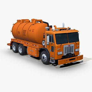 3D Peterbilt 320 2013 Vacuum truck s01