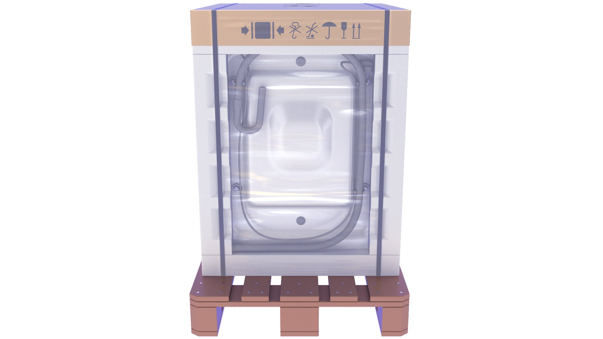 3D Model Packed Washing Machine 4 - TurboSquid 2004389