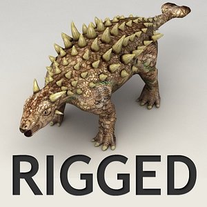 Ankylosaurus lowpoly rigged