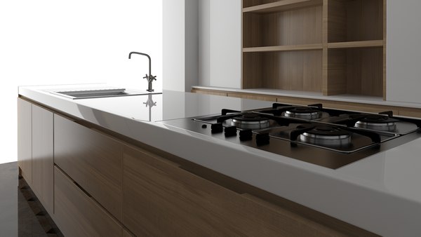 kitchen cabinets 3d max