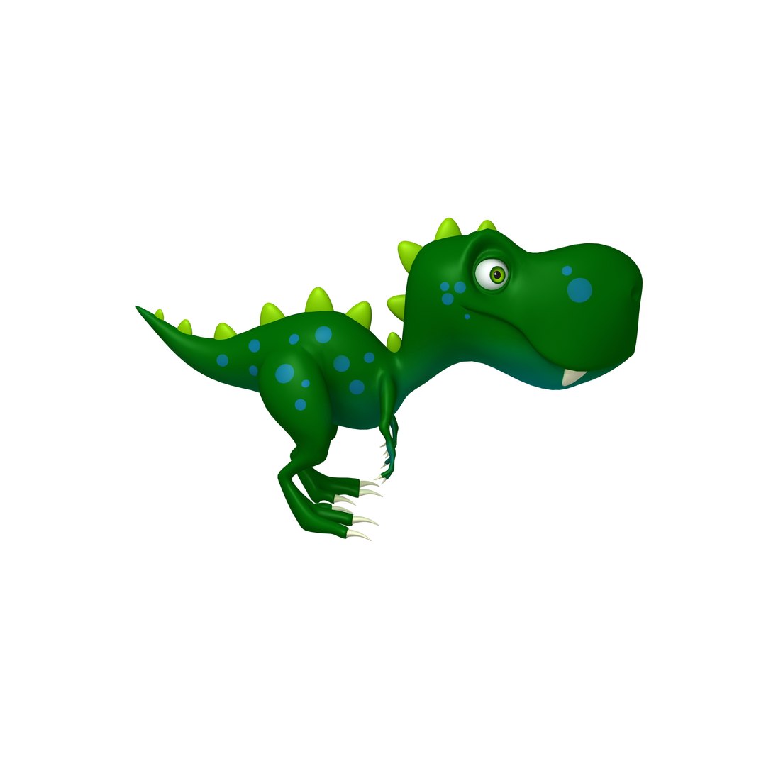 3D Model Dinosaur Cartoon - TurboSquid 1602030
