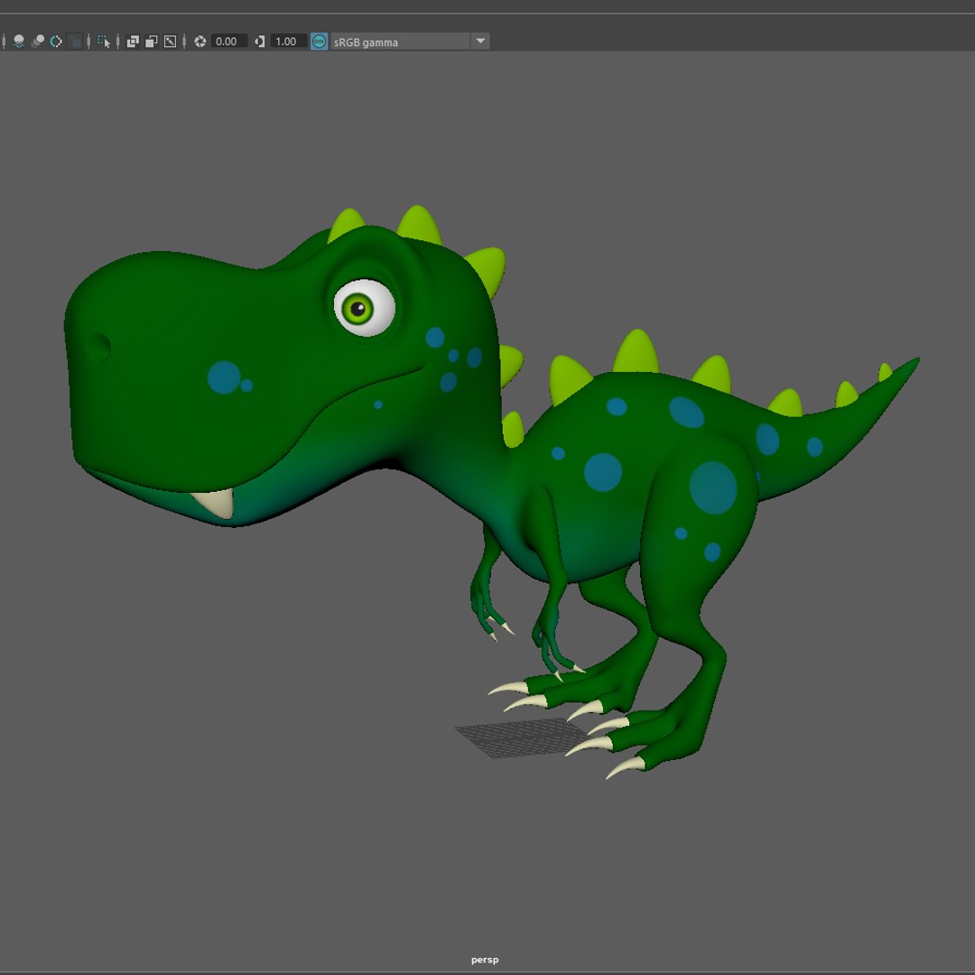 3D Model Dinosaur Cartoon - TurboSquid 1602030