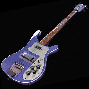 string bass guitar 3d model