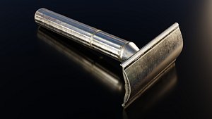 Gillette Tech Safety Razor 4K 3D model